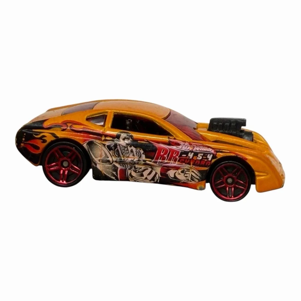 2001 Hot Wheels Overbored 454 Orange Car from Cyborg Assault Pack‎